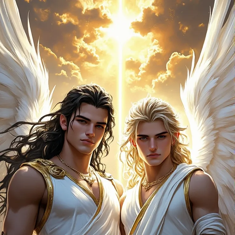 chat with ai character: Angels harem