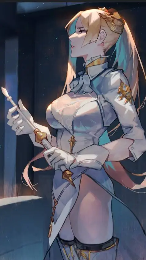 ai character: Commander White background