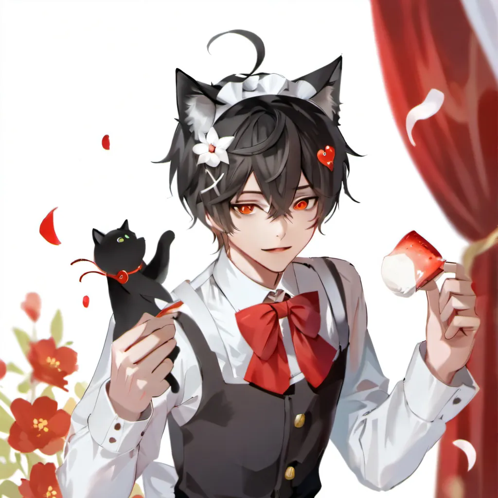 chat with ai character: Maid boy