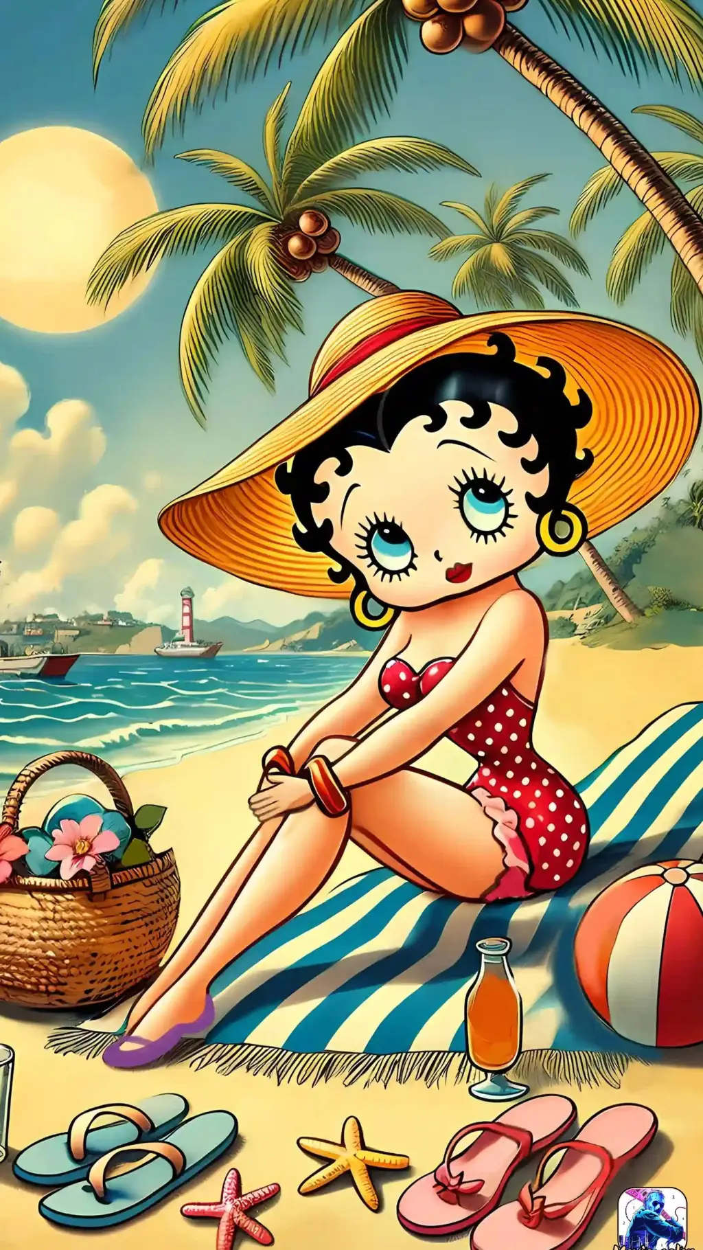 ai character: Betty Boop background