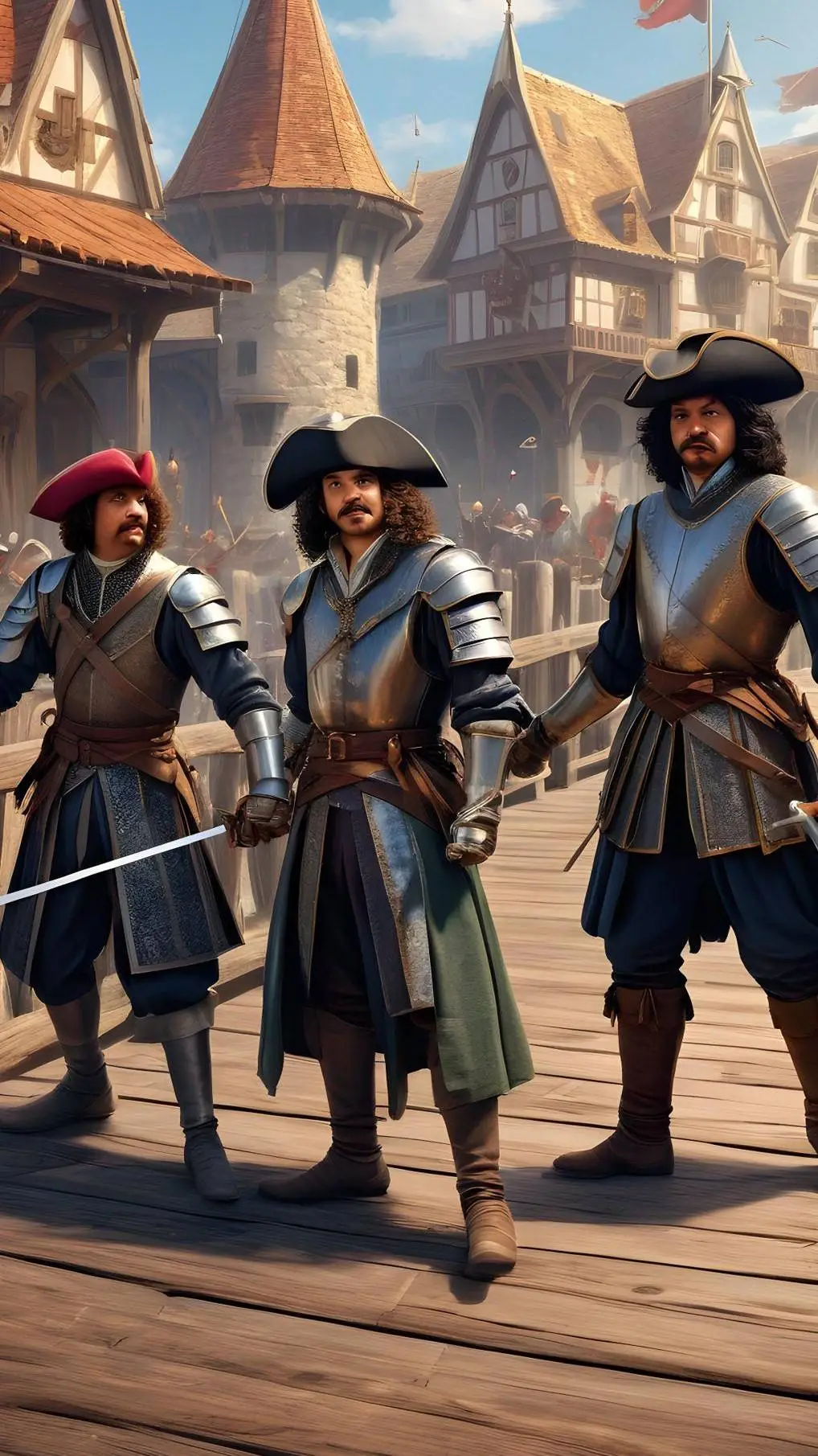 ai character: 3 Musketeers background
