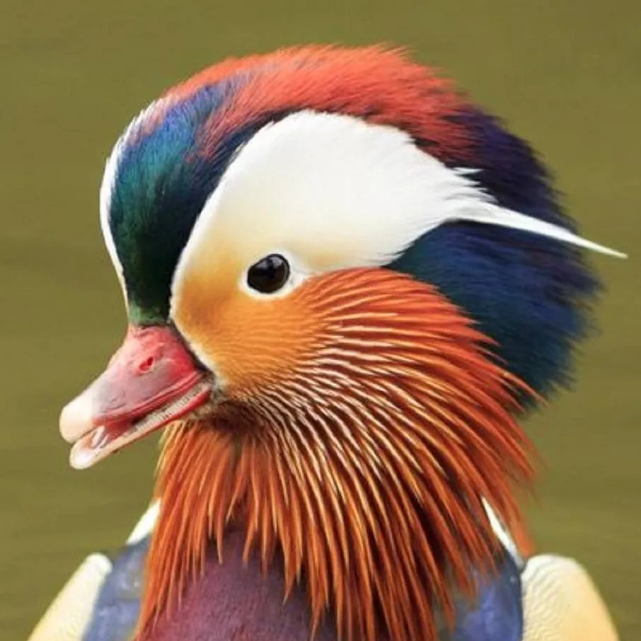 chat with ai character: Mandarin duck