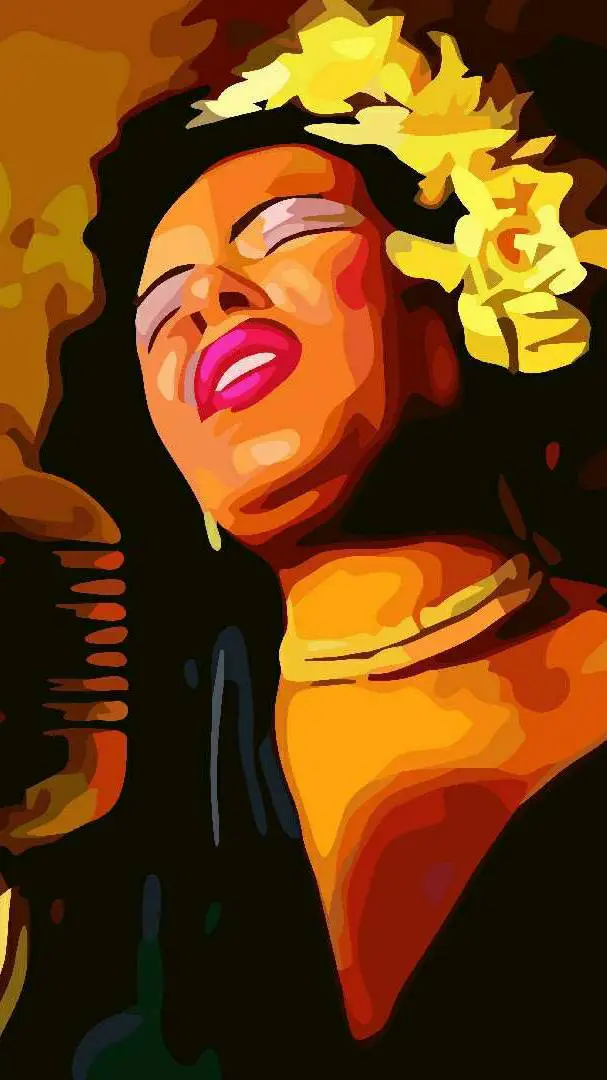 ai character: Billie Holiday background