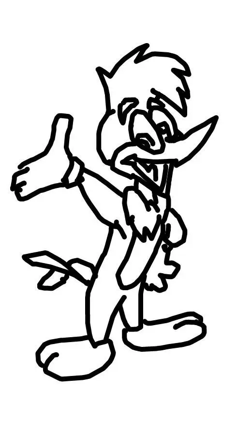 ai character: Woody Woodpecker background