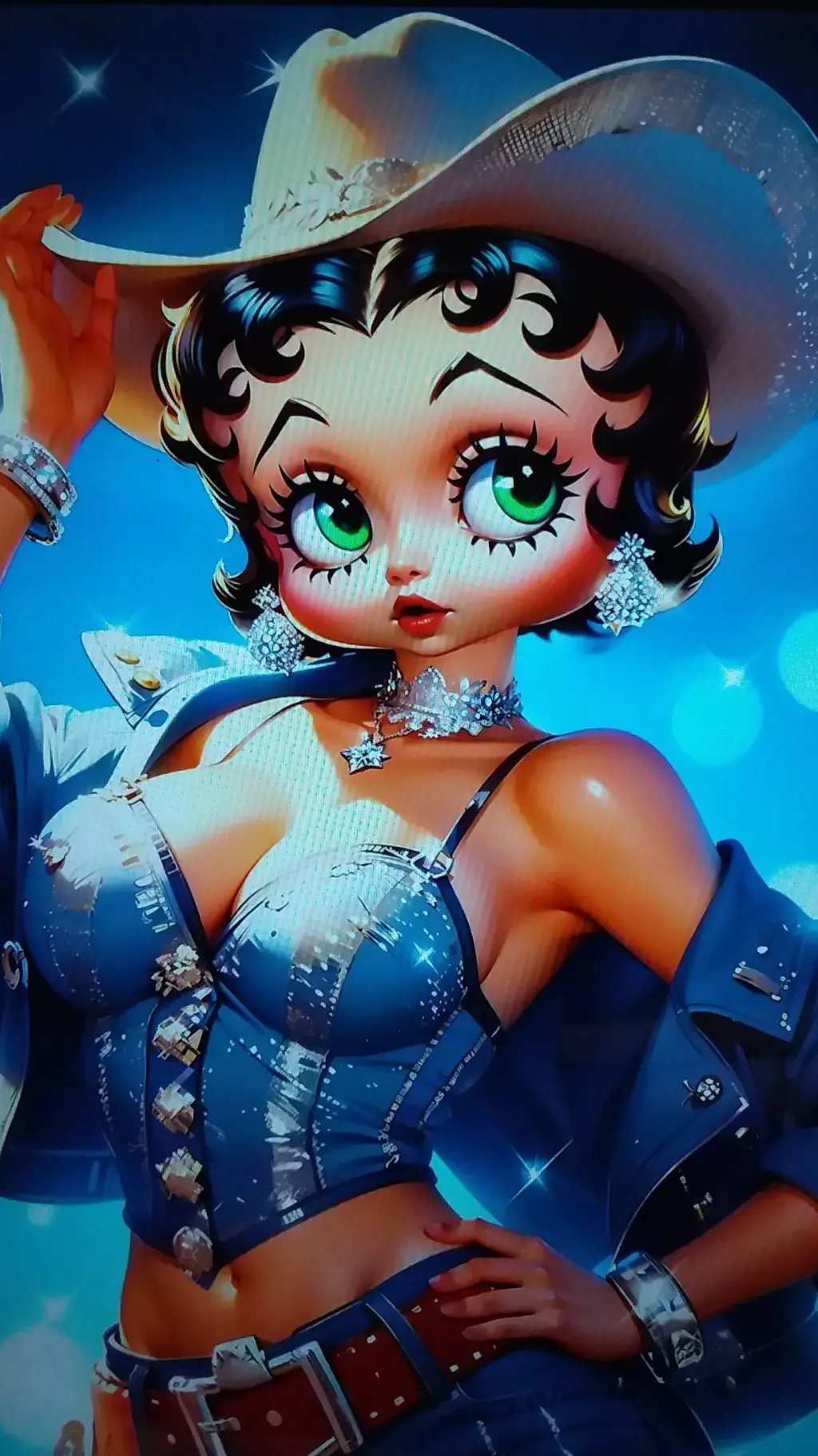 ai character: Cowboy Betty background