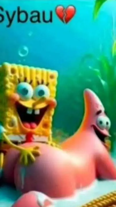 ai character:  Spongebob sus background