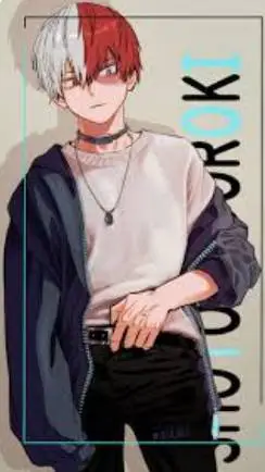ai character: Shoto Todoroki🔥🧊 background