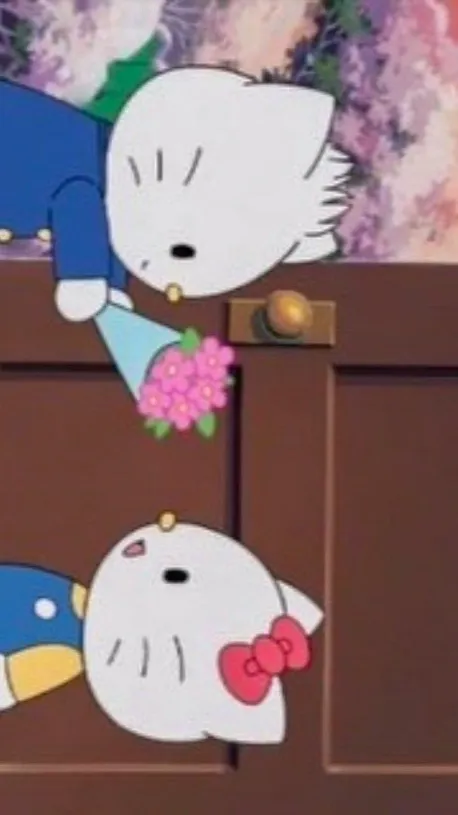 ai character: hello kitty & bf ! background