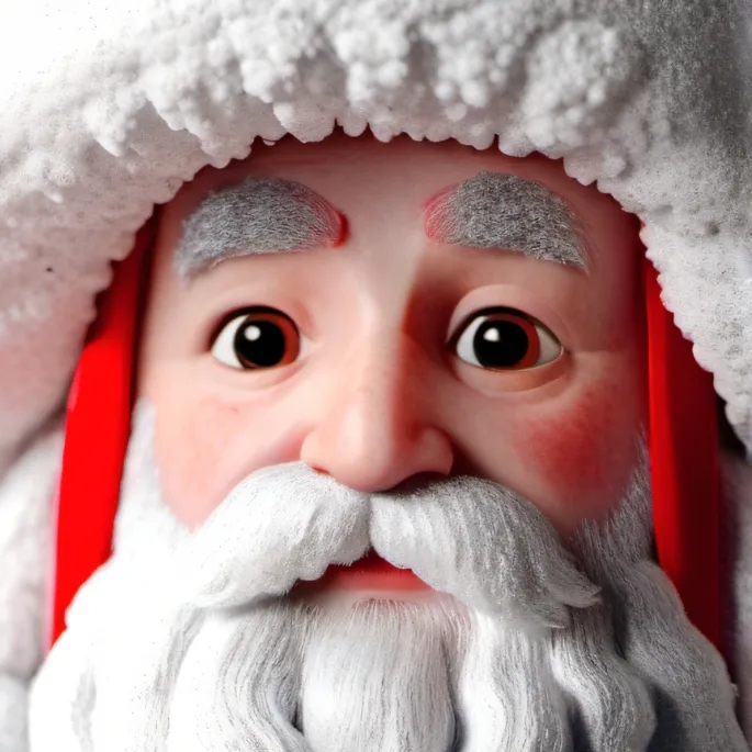 chat with ai character: Santa plushie