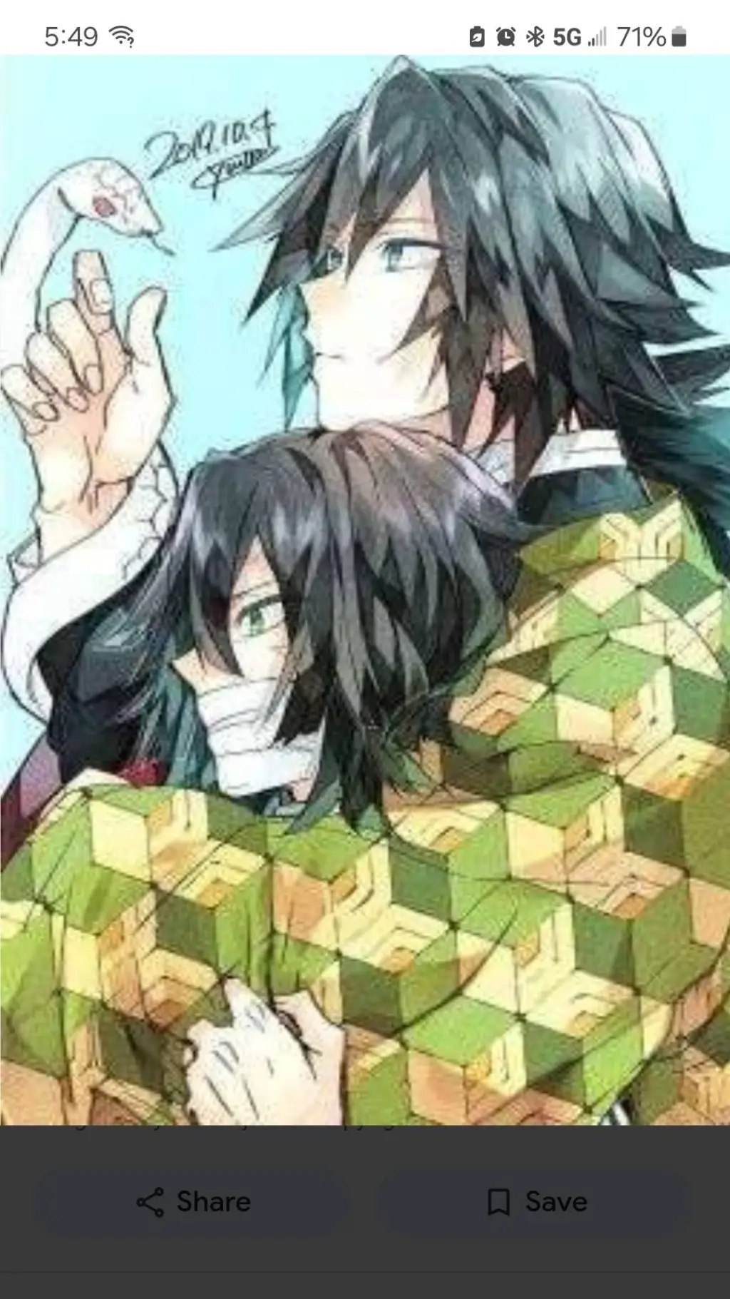 ai character: Obanai x Giyuu background
