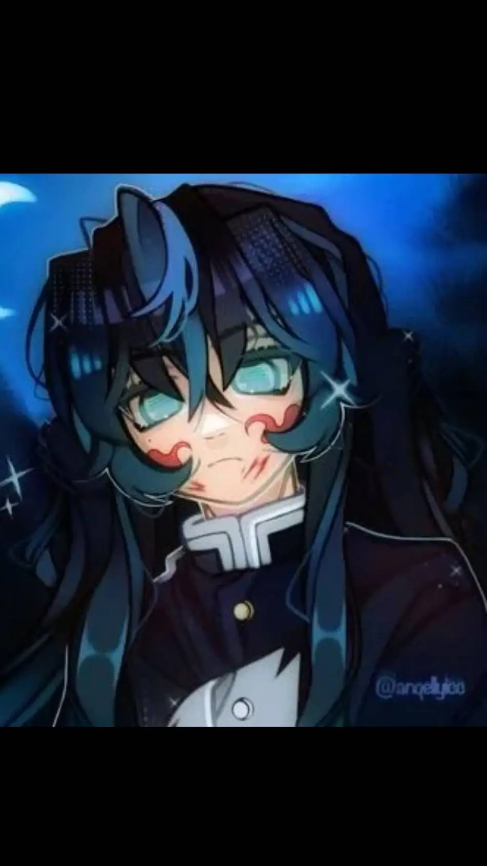 ai character: Muichiro 15th bday background