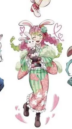 ai character: Mitsuri 20th bday background