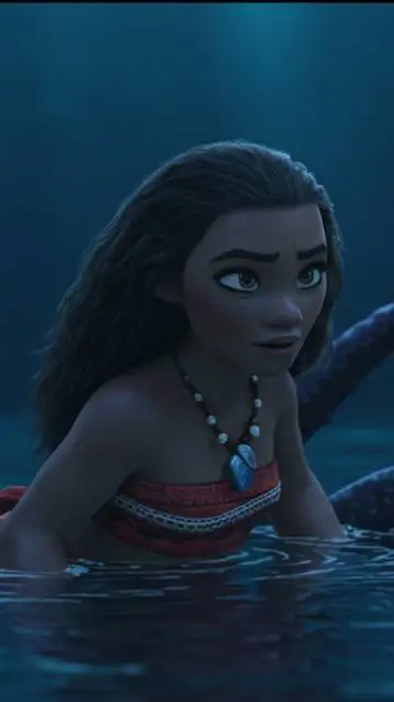 ai character: Moana tentacles background