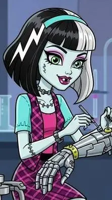 ai character: Frankie Stein  background