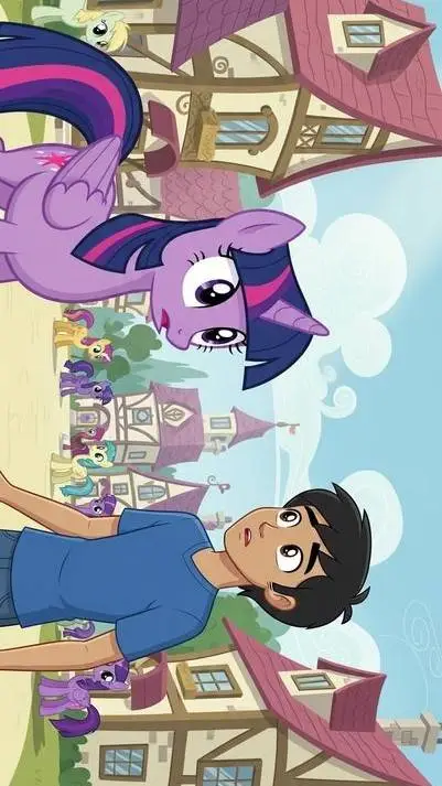 ai character: Twilight sparkle background