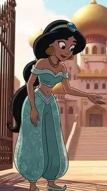ai character: princess Jasmine  background
