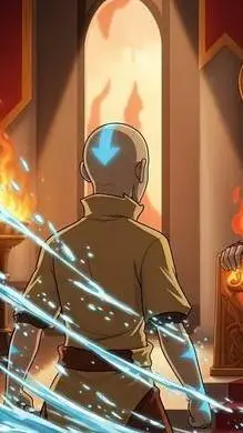 ai character: Aang  background