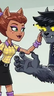 ai character: Clawdeen wolf  background