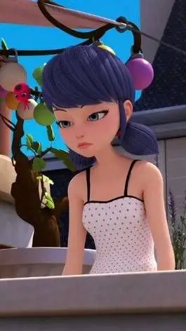 ai character: Marinette  background
