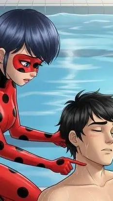 ai character: Marinette  background