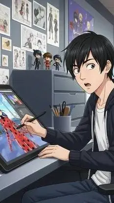 ai character: Marinette  background