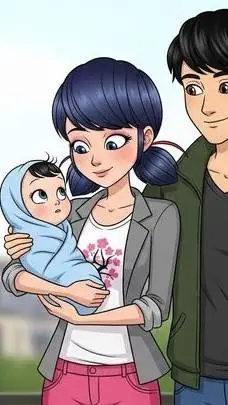 ai character: Marinette  background