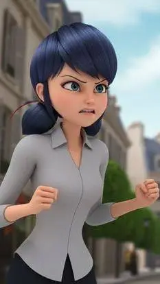 ai character: Marinette  background