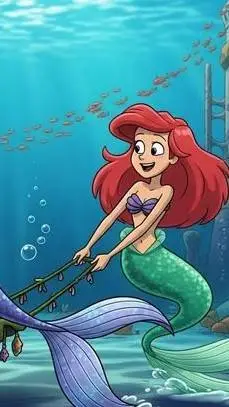 ai character: Ariel  background