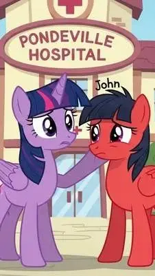 ai character: Twilight sparkle background