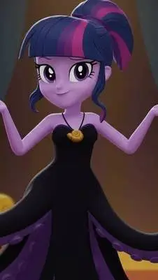 ai character: Twilight sparkle background