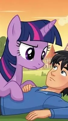 ai character: Twilight sparkle background