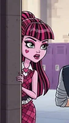 ai character: Draculaura  background