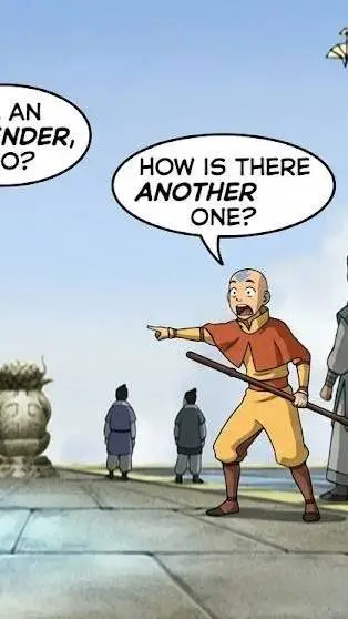 ai character: Aang  background