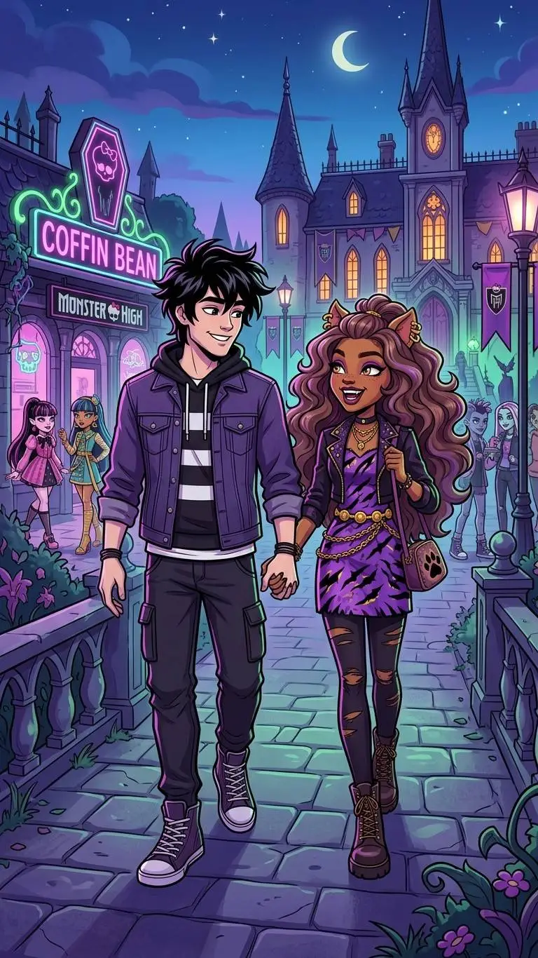 ai character: Clawdeen wolf  background