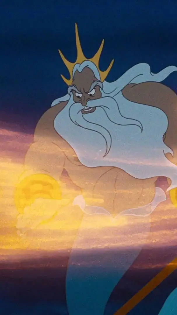 ai character: king triton  background