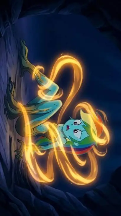 ai character: rainbow dash  background