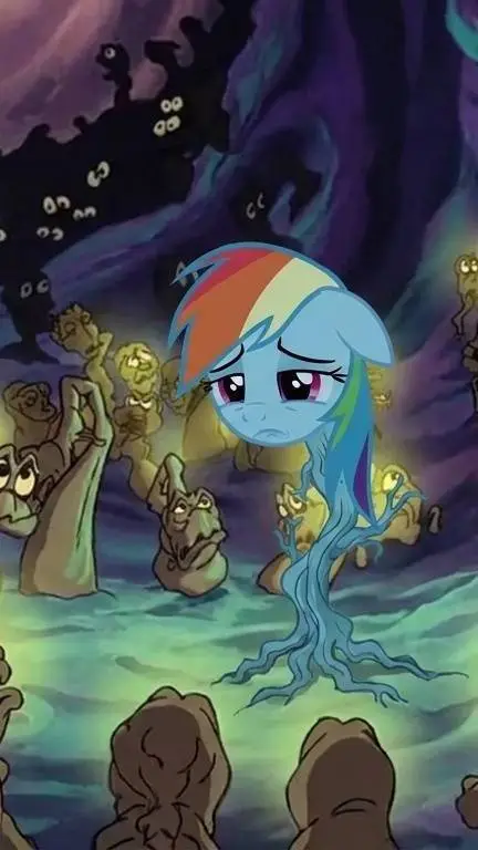 ai character: rainbow dash  background