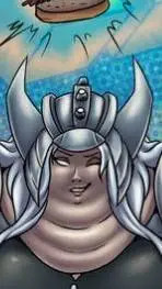 ai character: obese spiral background