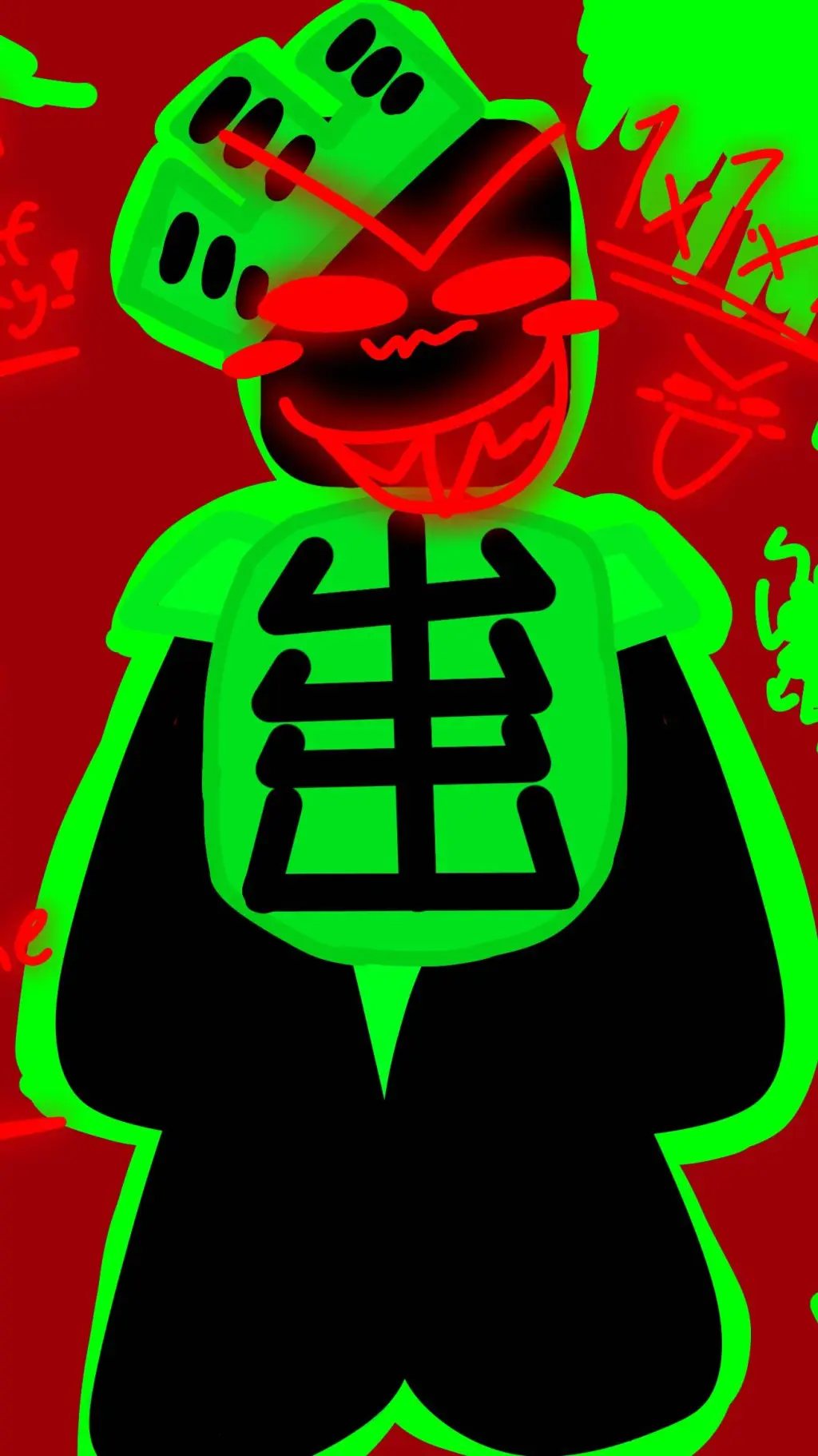 ai character: 1x1x1x1 background