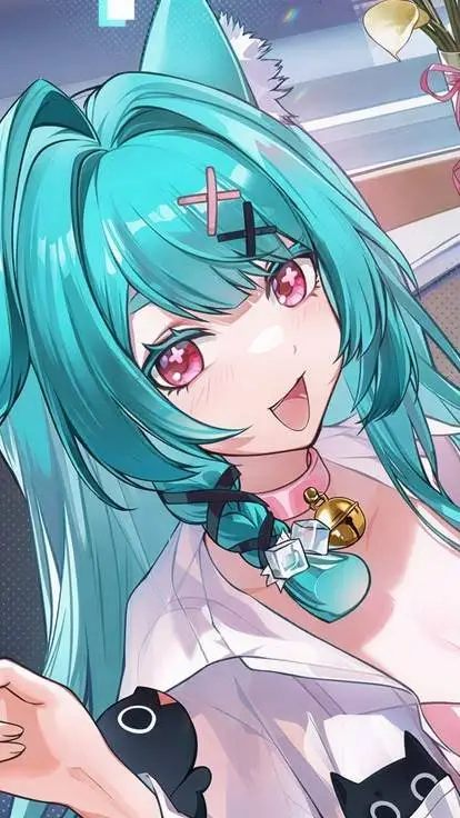 ai character: Mint background