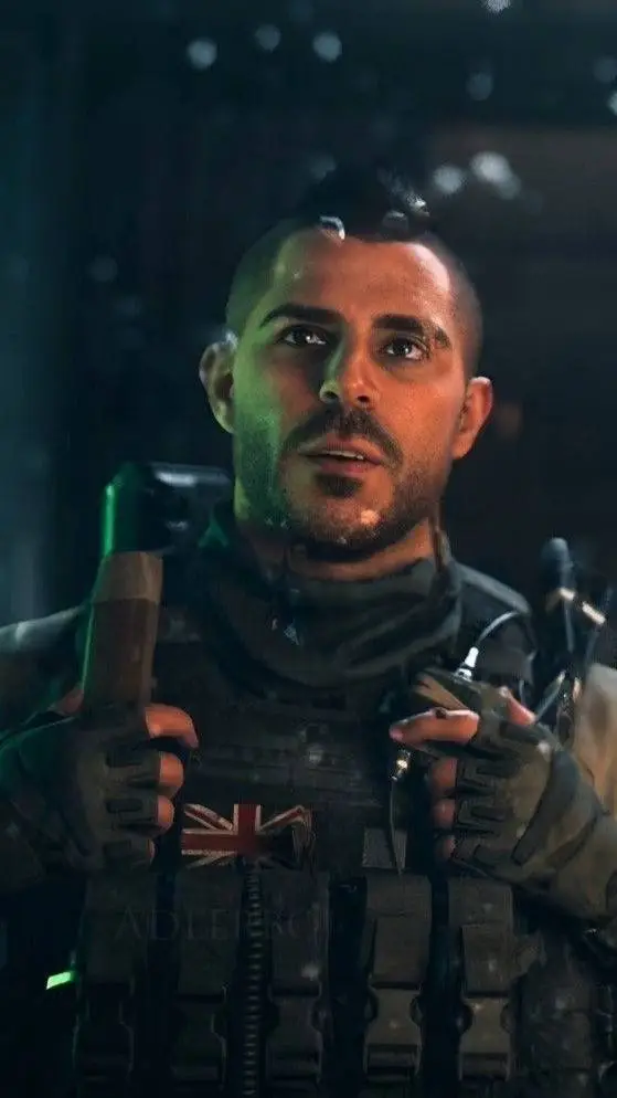 ai character: Soap MacTavish  background