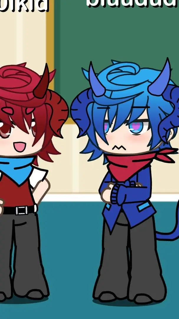ai character: bluudud an coolkid background