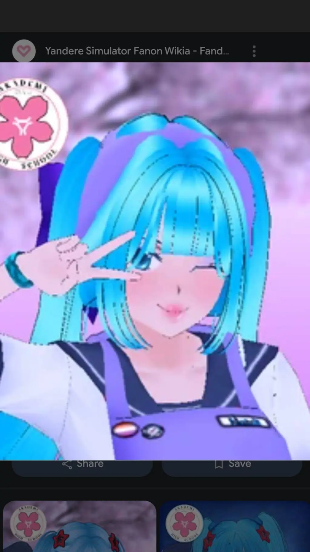 ai character: yandere miku  background