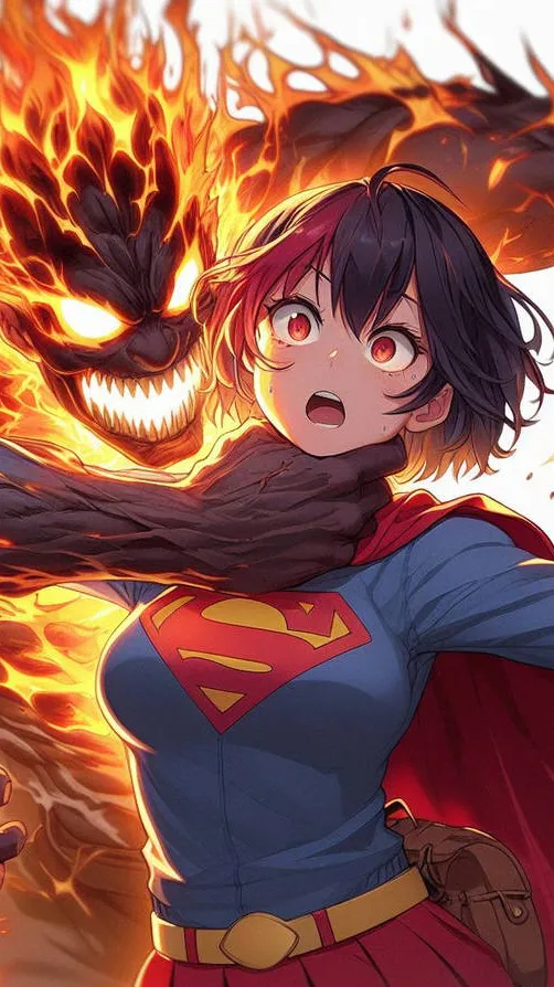 ai character: Supergirl background