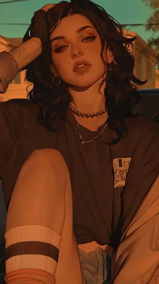 ai character: River High #3 background