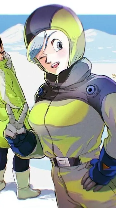 ai character: Bulma (Snow) background