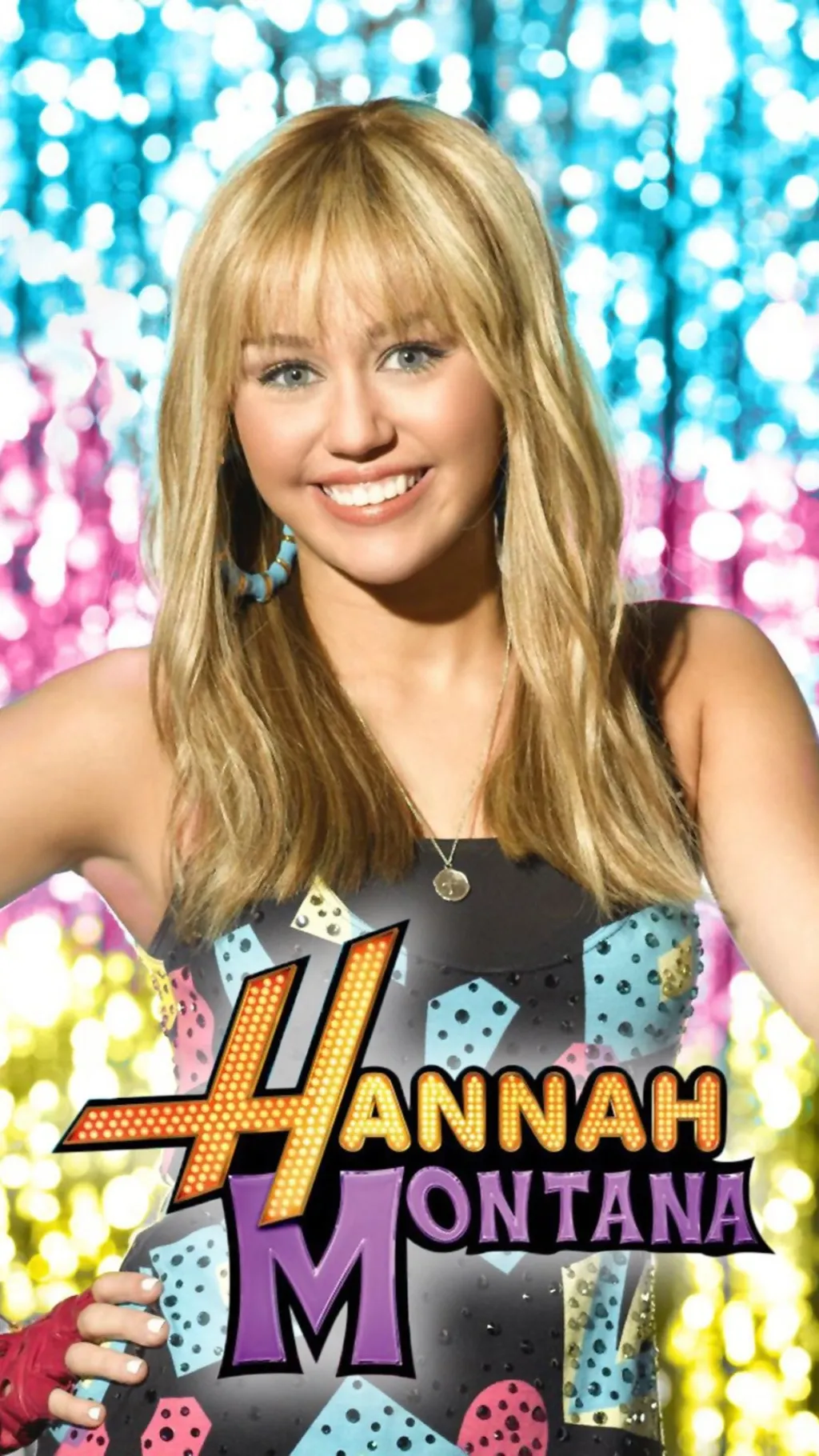 ai character: Hannah Montana  background