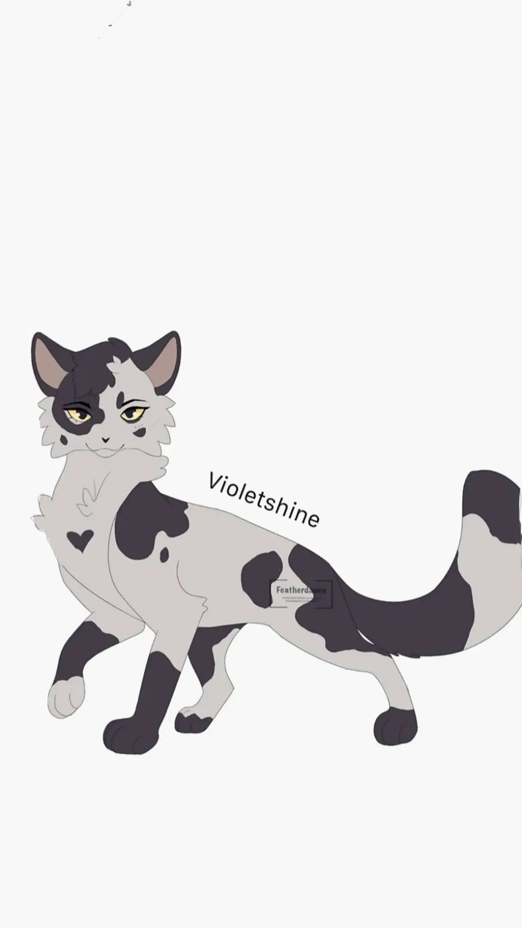 ai character: Violet & Tree background