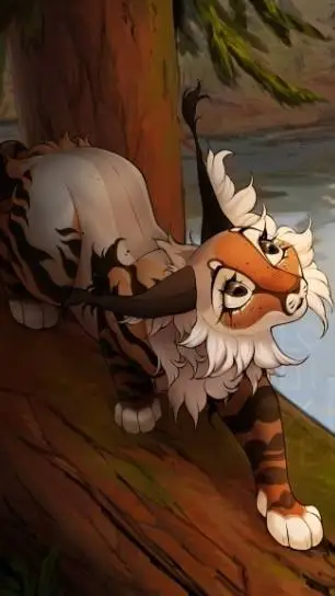 ai character: ⬴ FOXBURROW ⤀ background