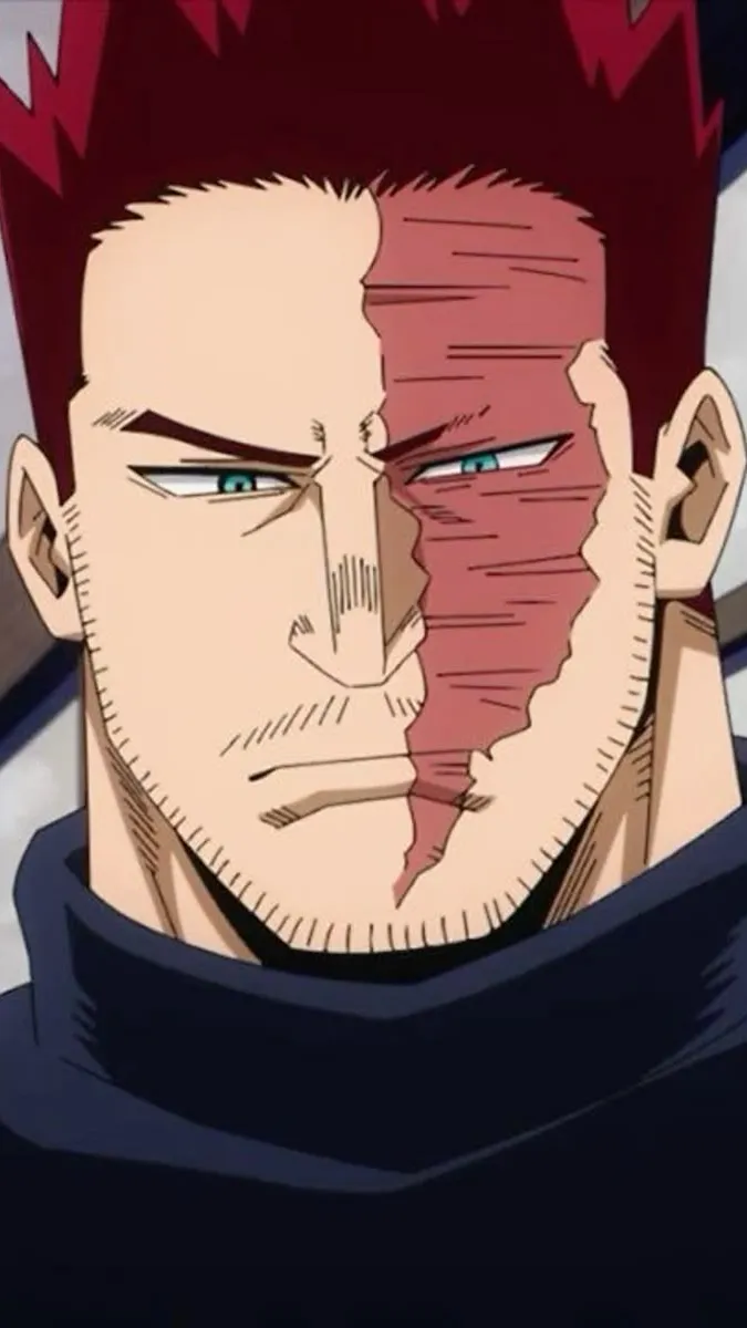 ai character: Enji Todoroki  background